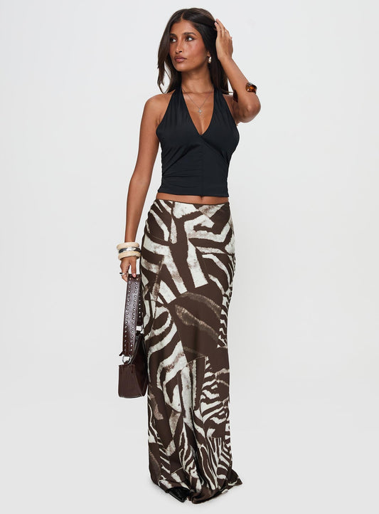 Rowana Maxi Skirt Multi women's skirt by Ellevoria