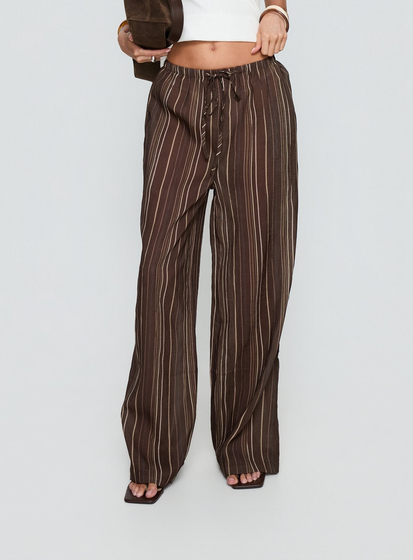 Parklea Pants Brown Multi - loose fit women's bottoms by Ellevoria