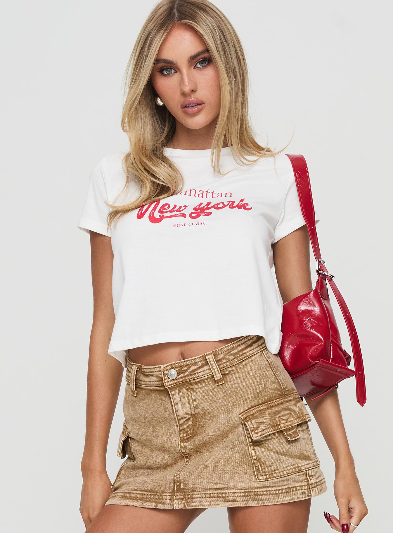 East Coast Nyc Tee White - women's top by Ellevoria - view 2