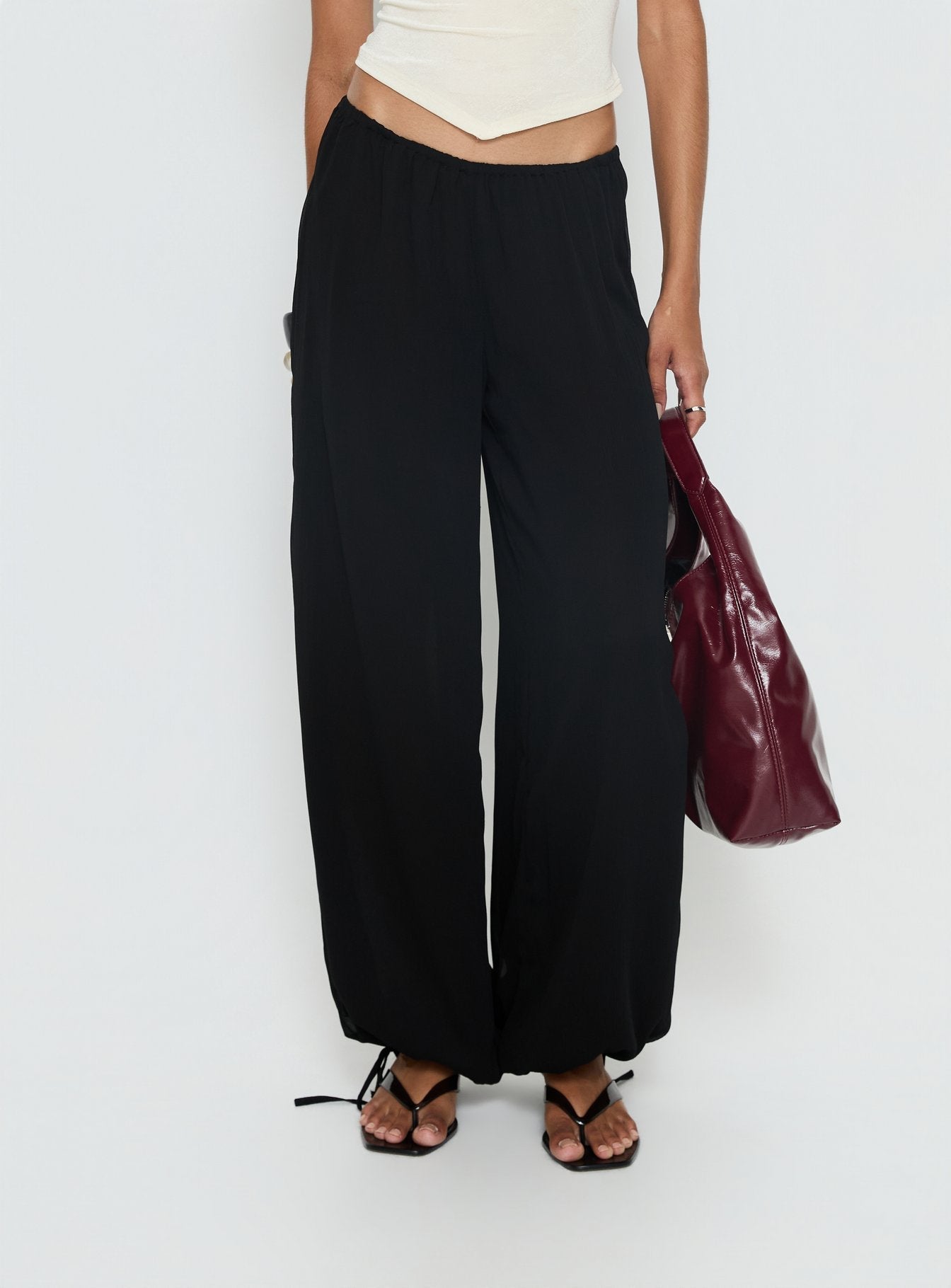 Moondancer Balloon Pants Black - loose fit women's bottoms by Ellevoria