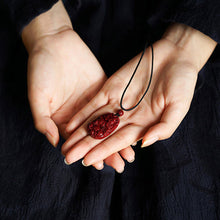 Hand-Carved Cinnabar Zodiac Cloud Pendants