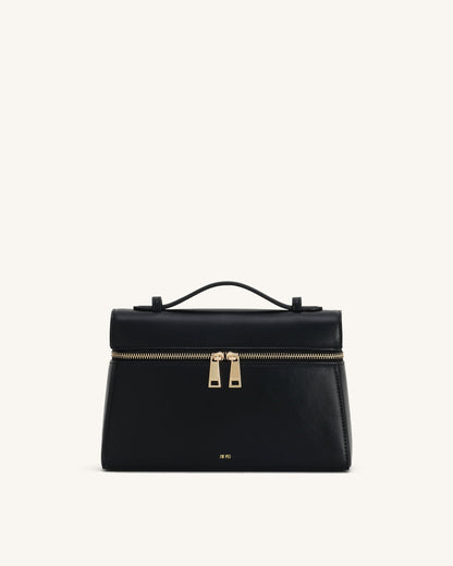 Thea Large Top Handle Bag - Black
