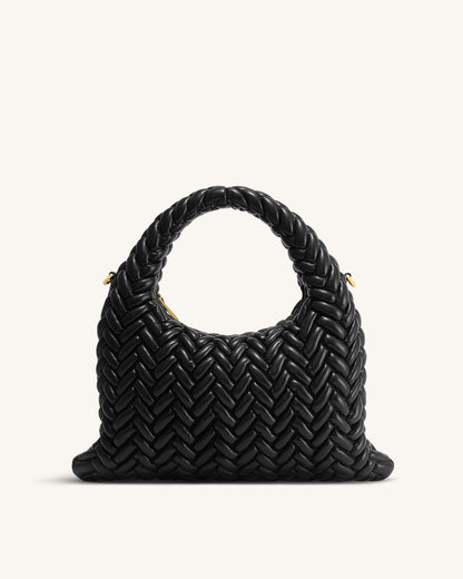 Cora Quilting Handle Bag - Black