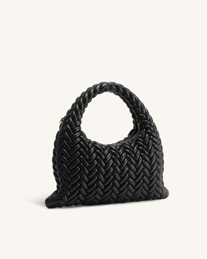 Cora Quilting Handle Bag - Black