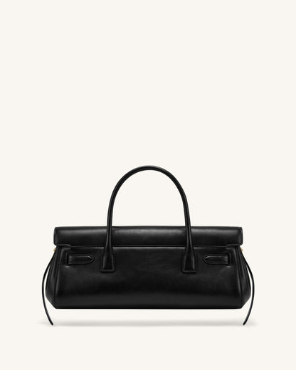 Yara Small Top Handle Shoulder Bag - Black
