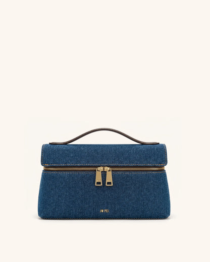 Thea Top Handle Bag - Blue Denim