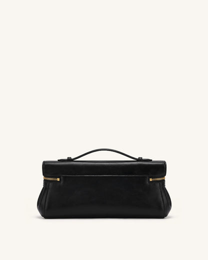 Thea East-West Top Handle Bag - Black