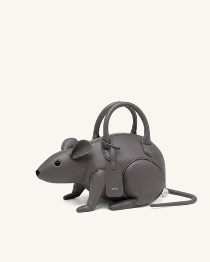Mia Mouse Top Handle Bag - Gray