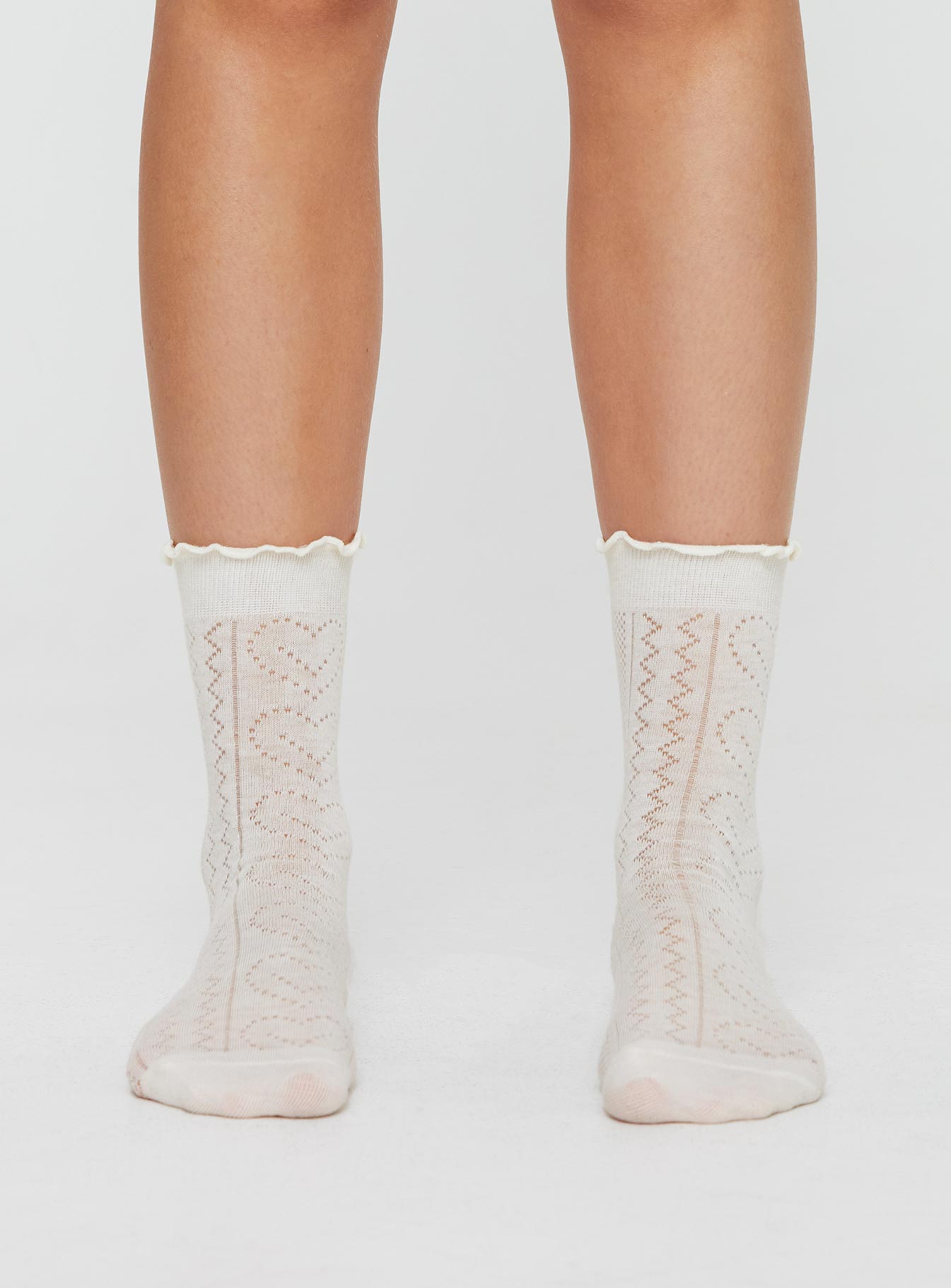 Kylese Socks Cream women's socks by Ellevoria