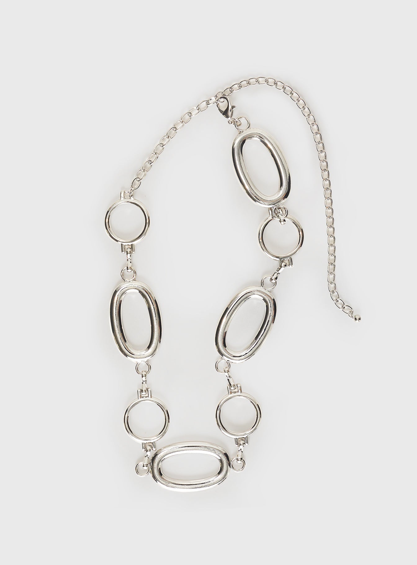Halleck Silver Pendant Chain Belt Silver women's belt by Ellevoria