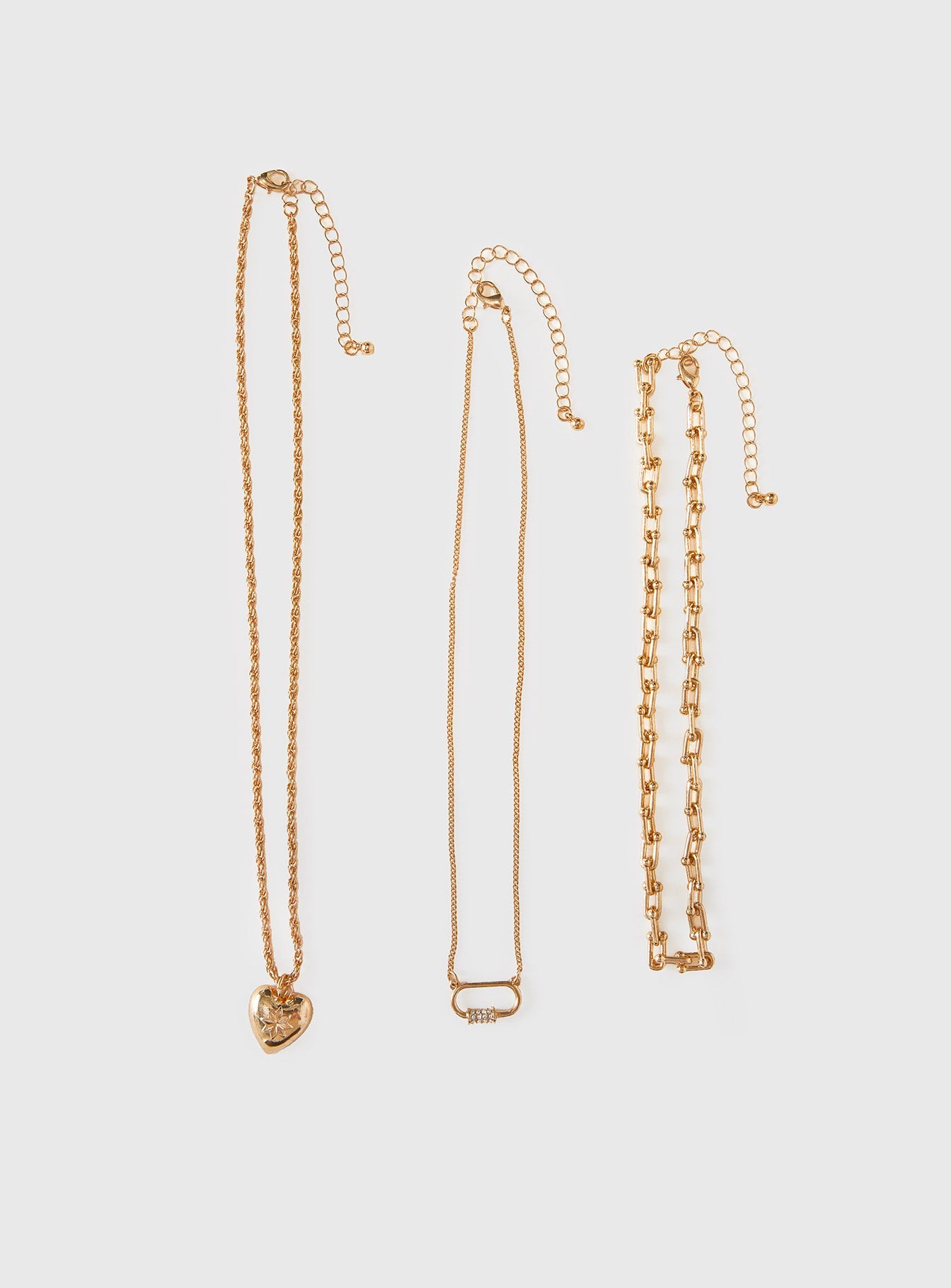 Double Date Layered Necklace Gold women's necklace by Ellevoria