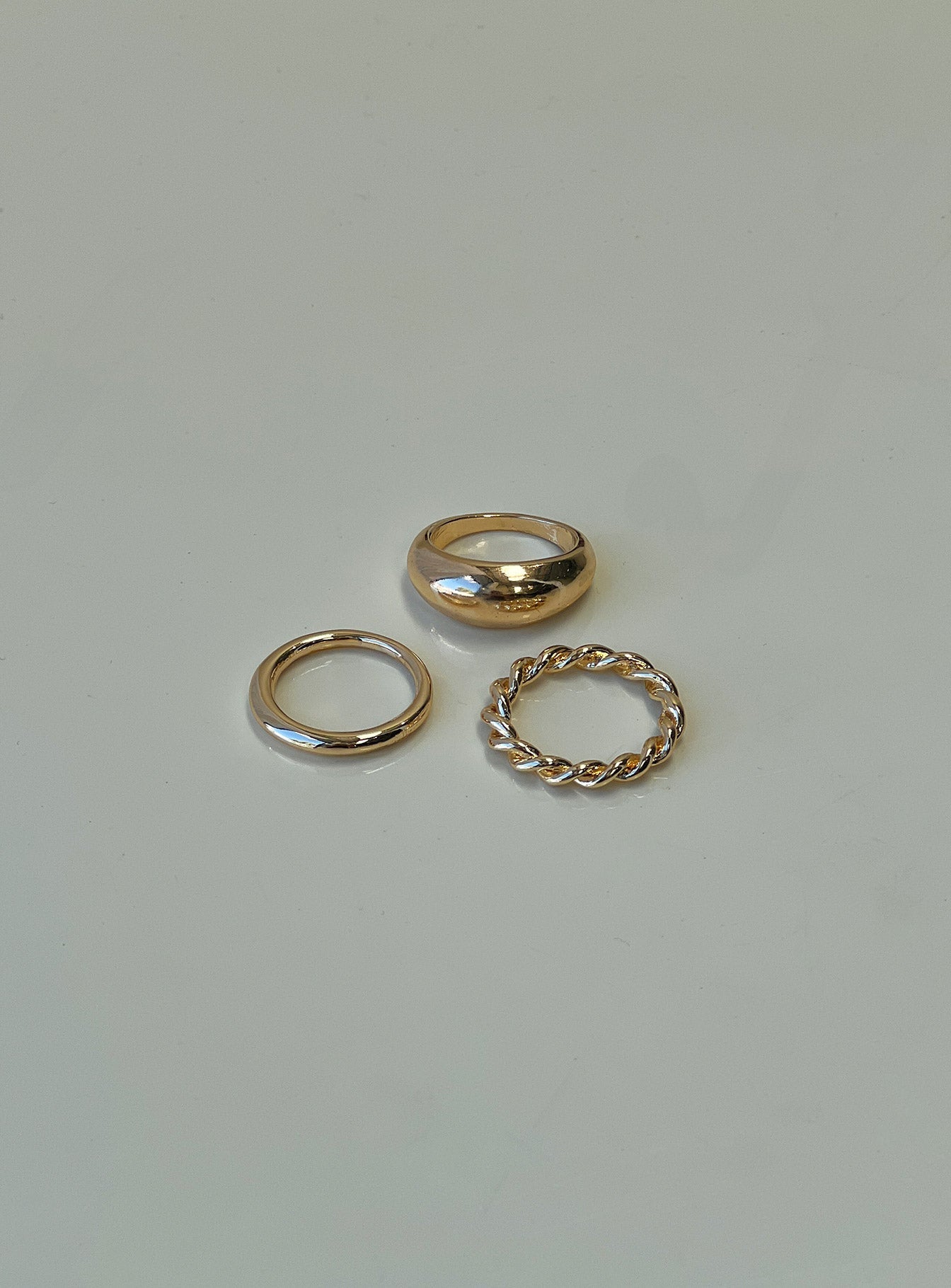 Edge Of Seventeen Ring Pack Gold women's ring by Ellevoria
