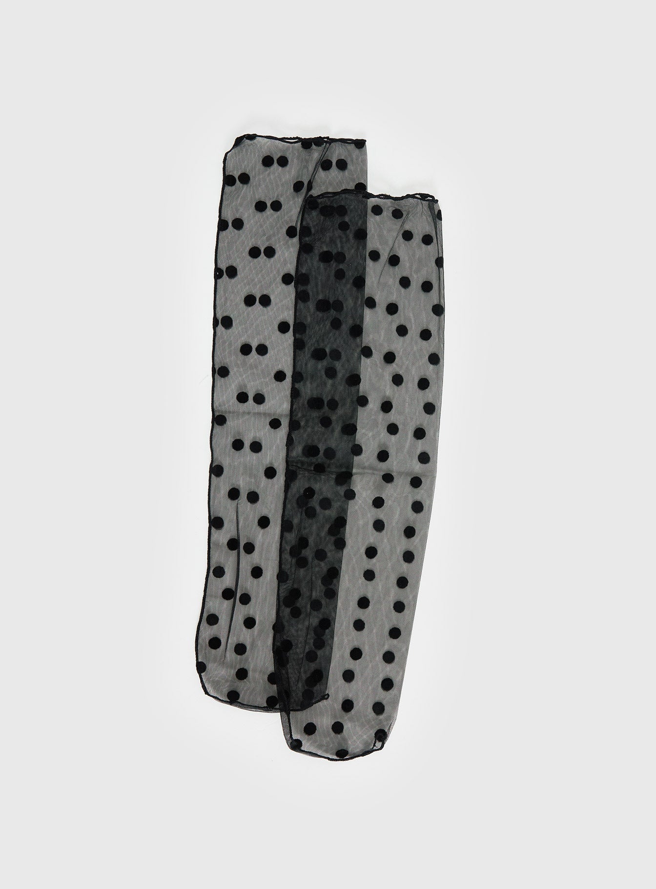 Jaymie Sheer Socks Black Polka women's socks by Ellevoria