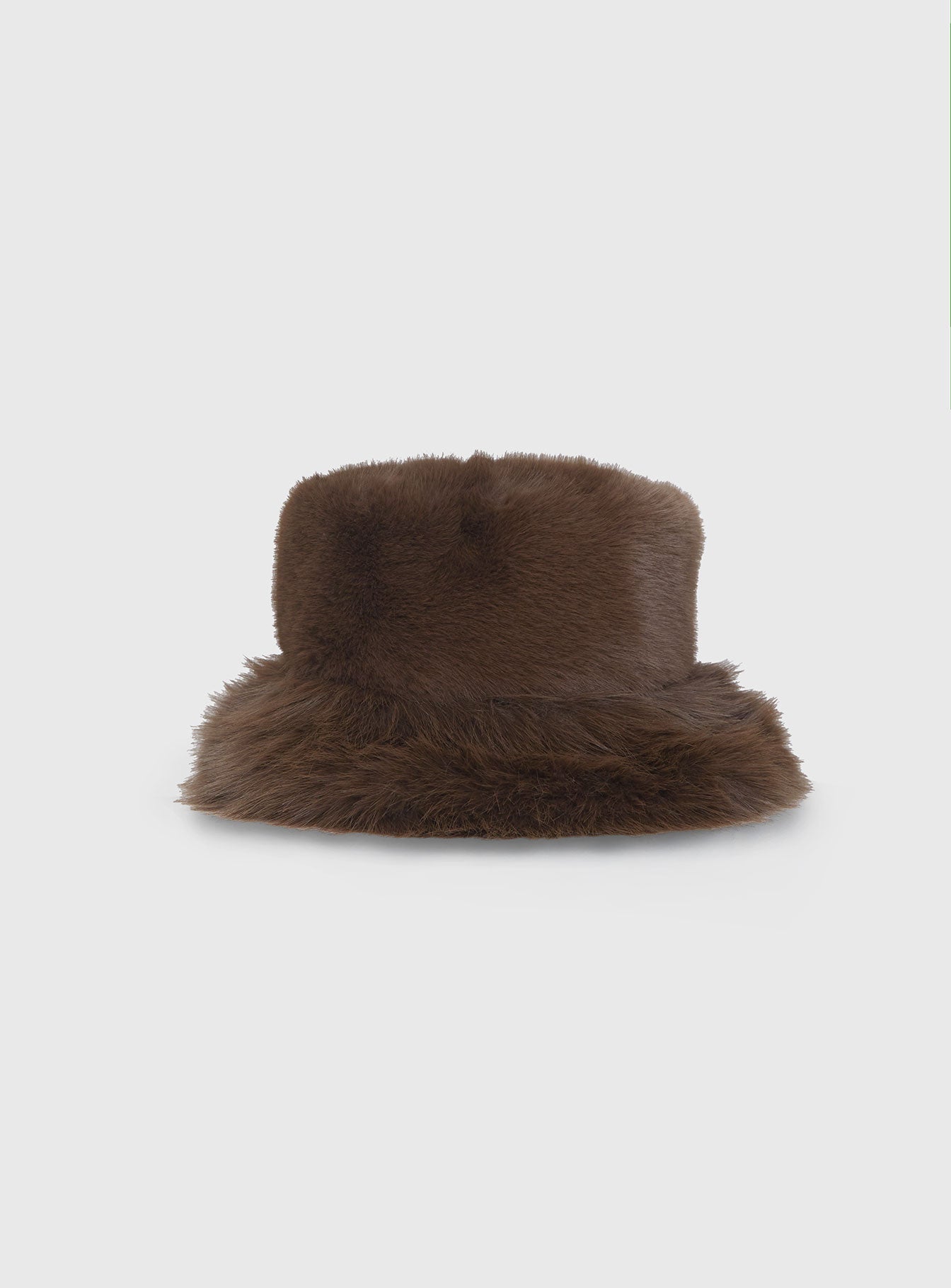 Avaah Fluffy Hat Taupe women's accessory by Ellevoria