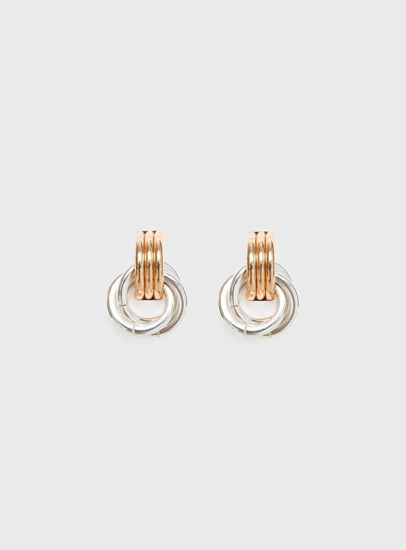 Trishy Linked Earrings Gold / Silver women's earrings by Ellevoria