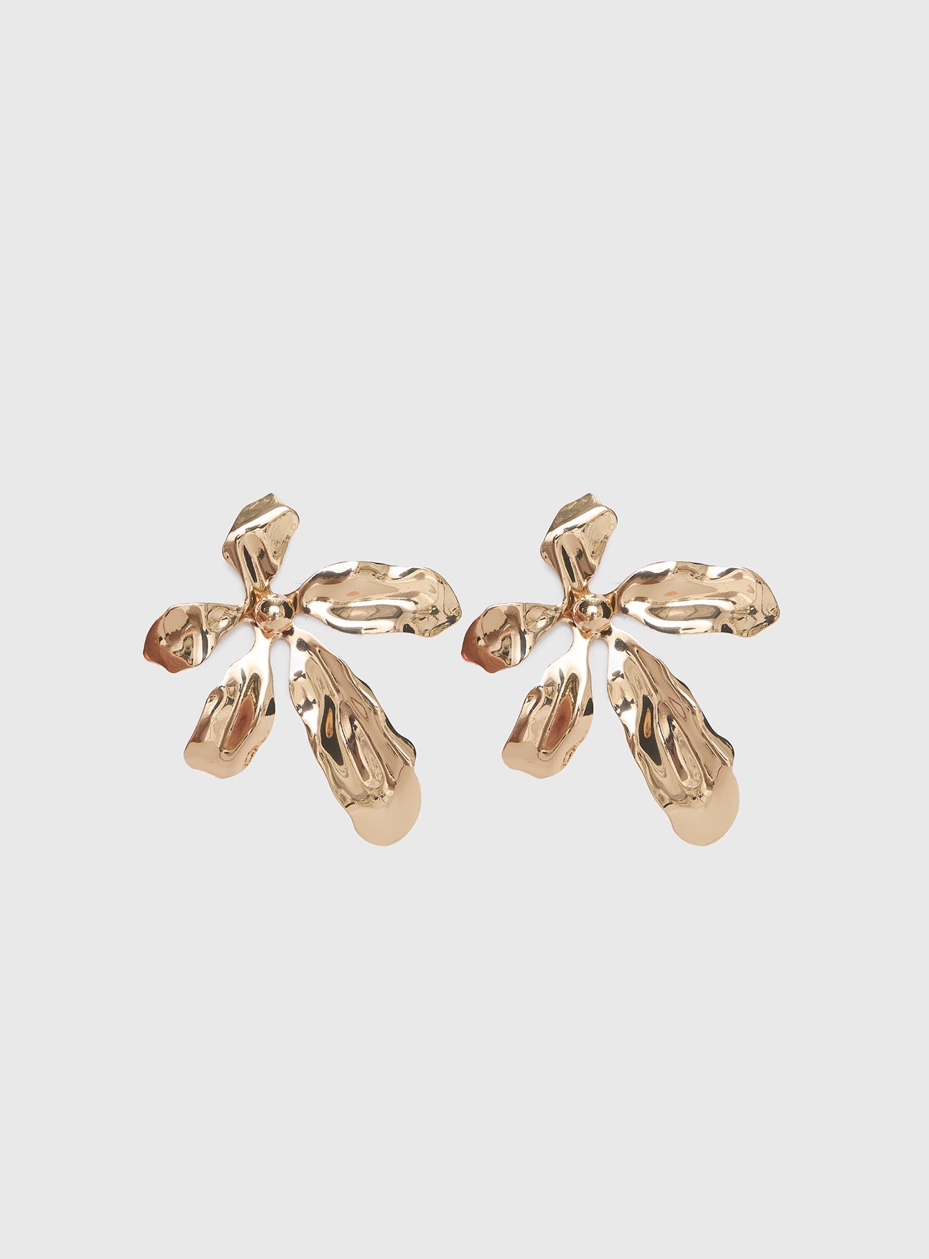 Love Is Free Flower Earrings Gold women's earrings by Ellevoria
