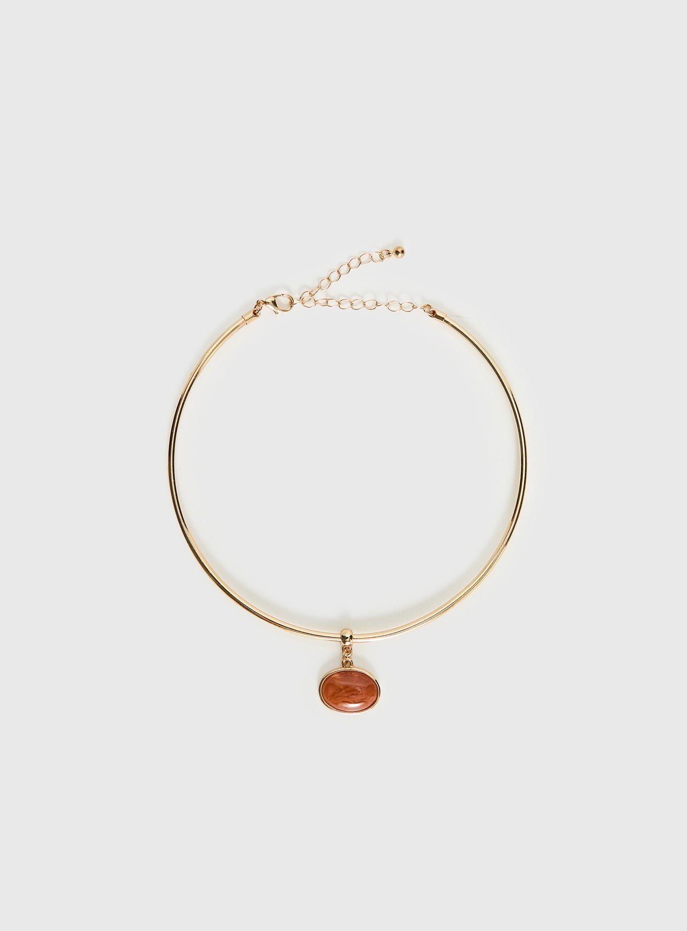 Tiera Gemstone Pendant Necklace Gold women's necklace by Ellevoria