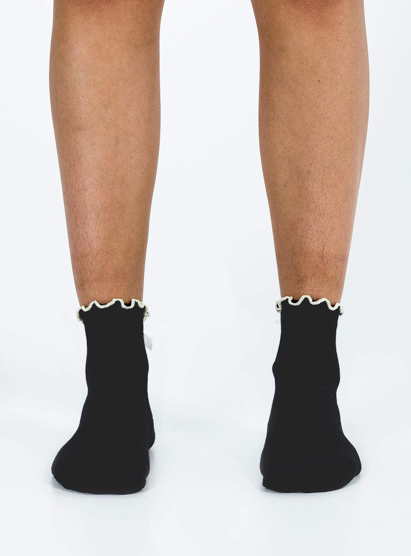 Lanter Socks Black / Cream women's socks by Ellevoria