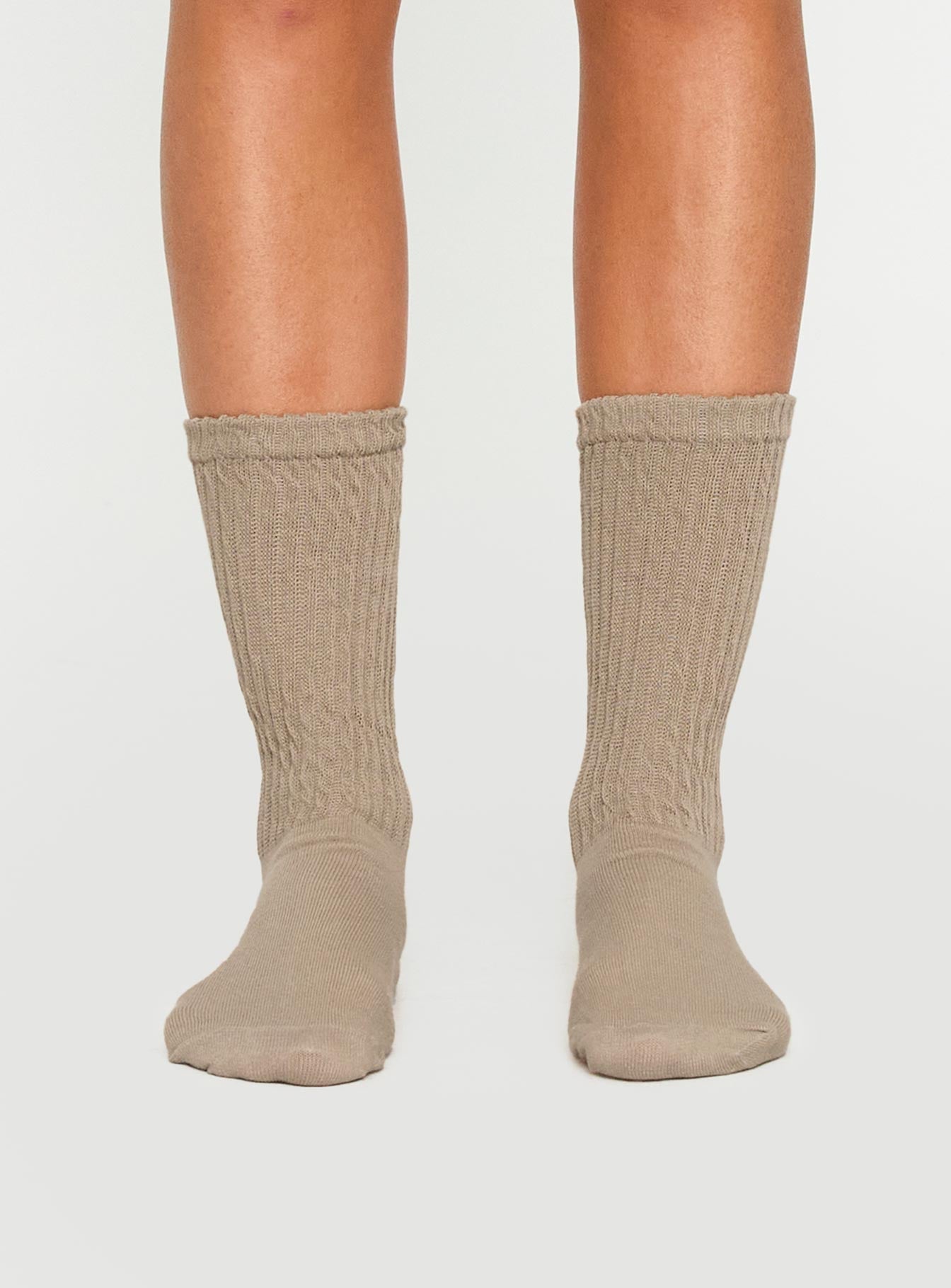 Back Around Socks Oat women's socks by Ellevoria