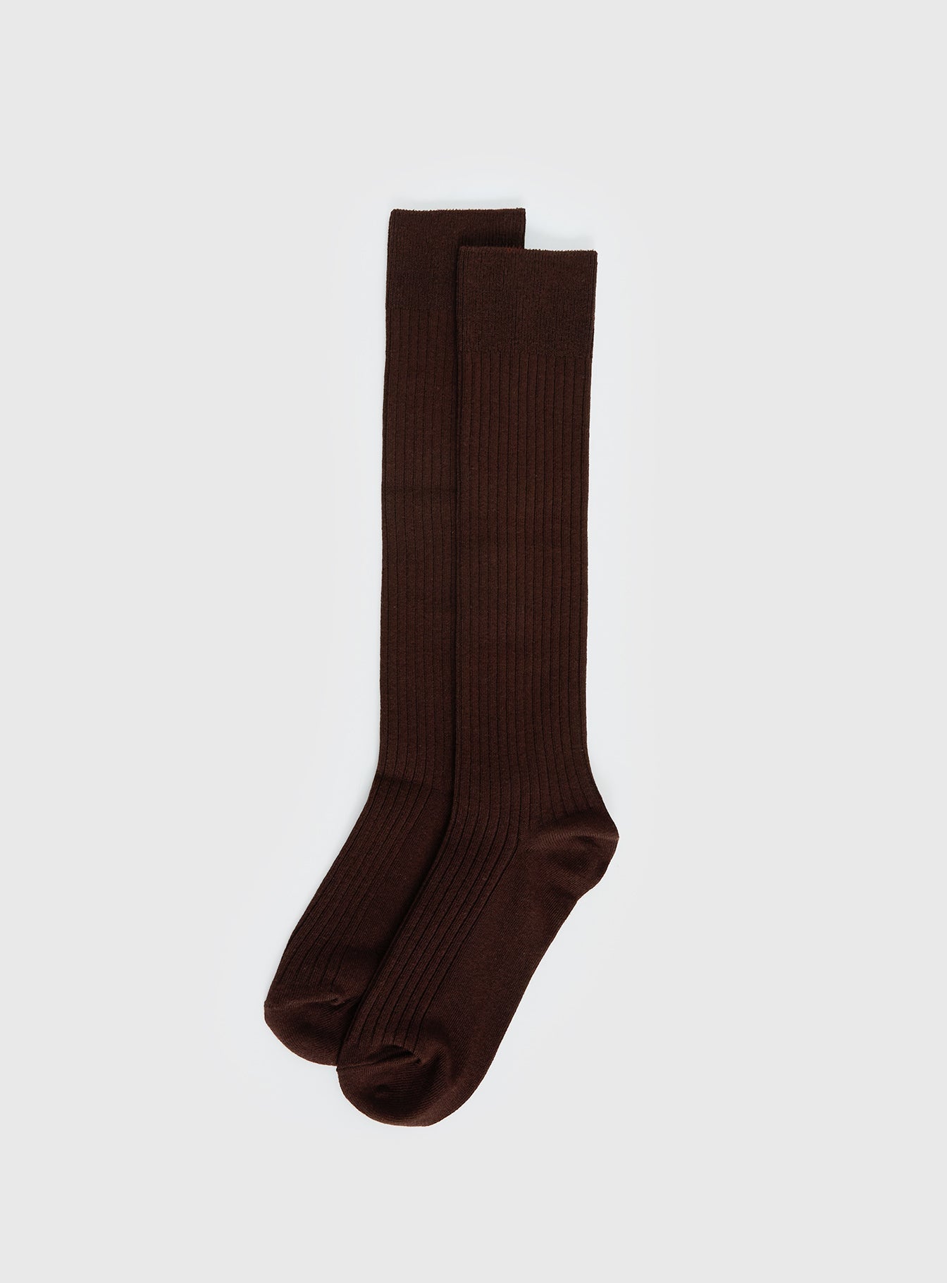 Kosie Ribbed Socks Chocolate women's socks by Ellevoria