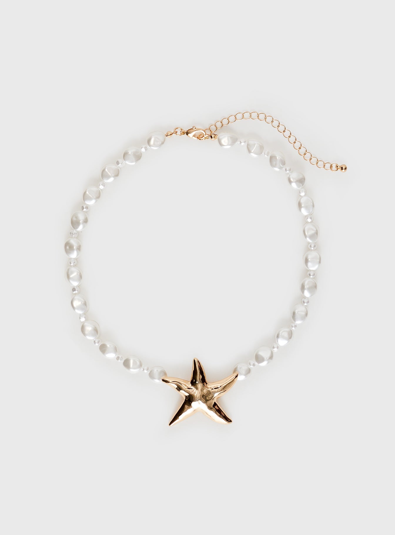 Sea Life Pearl Necklace Gold women's necklace by Ellevoria