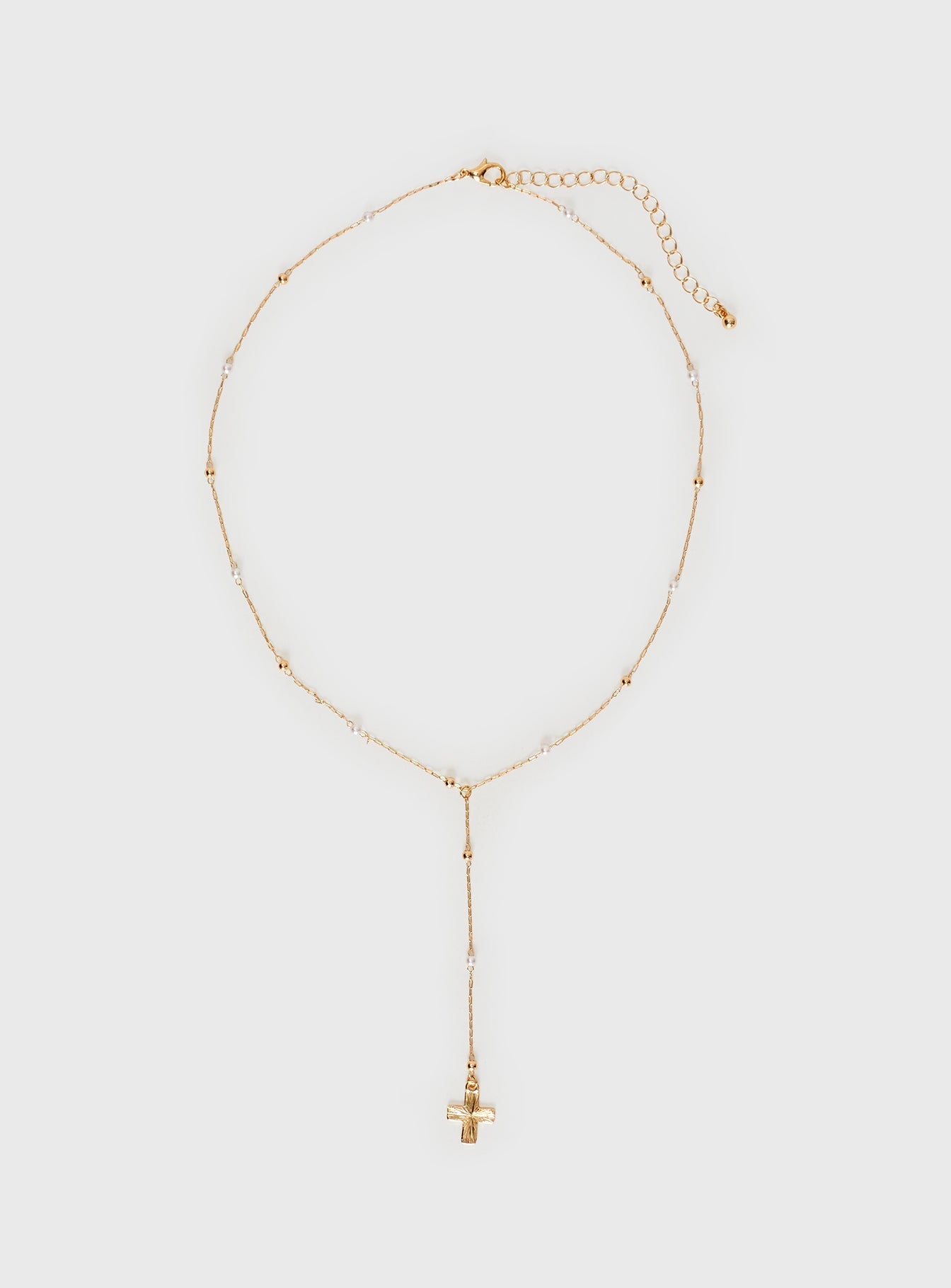 Leonidas Lariat Necklace Gold women's necklace by Ellevoria