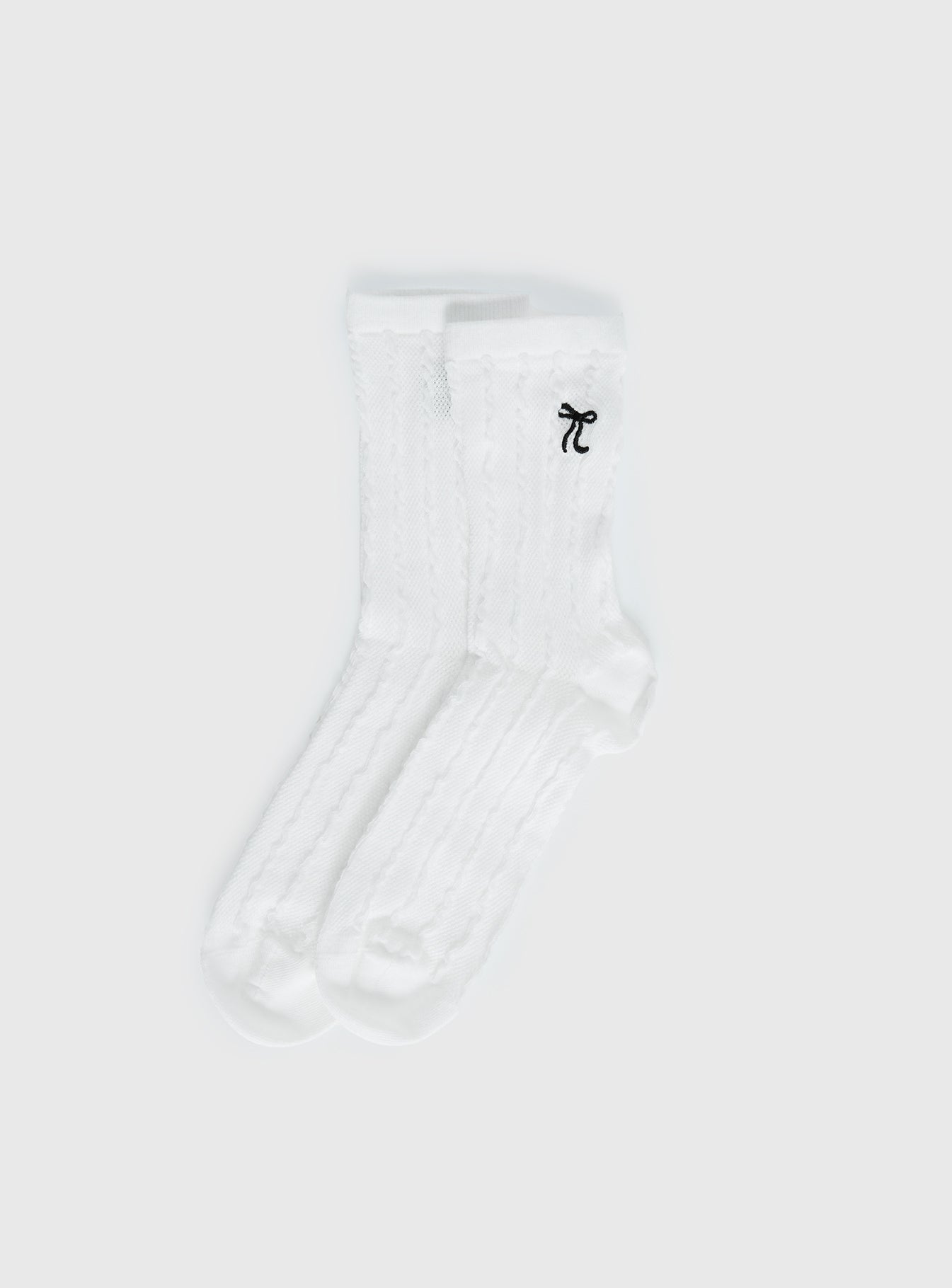 Introduction Cable Knit Socks Cream women's socks by Ellevoria