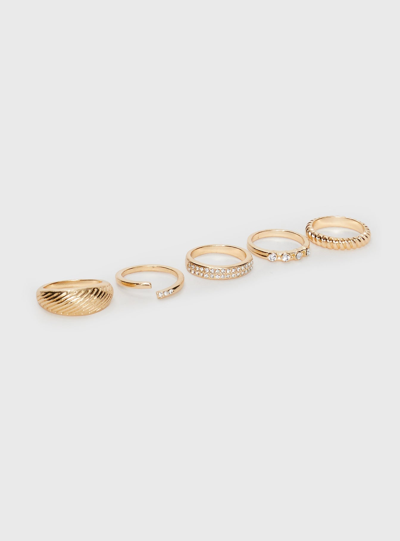 Satine Ring Pack Gold women's ring by Ellevoria