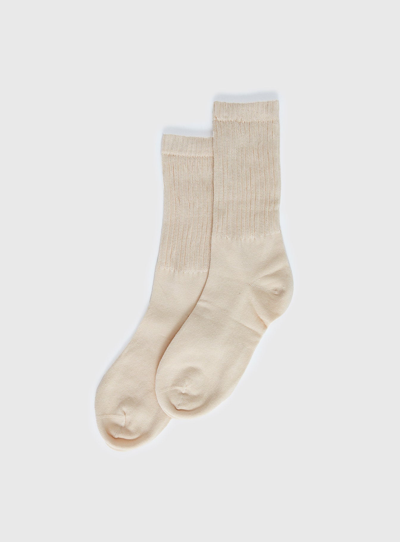 Sama Slouch Sock Beige women's socks by Ellevoria