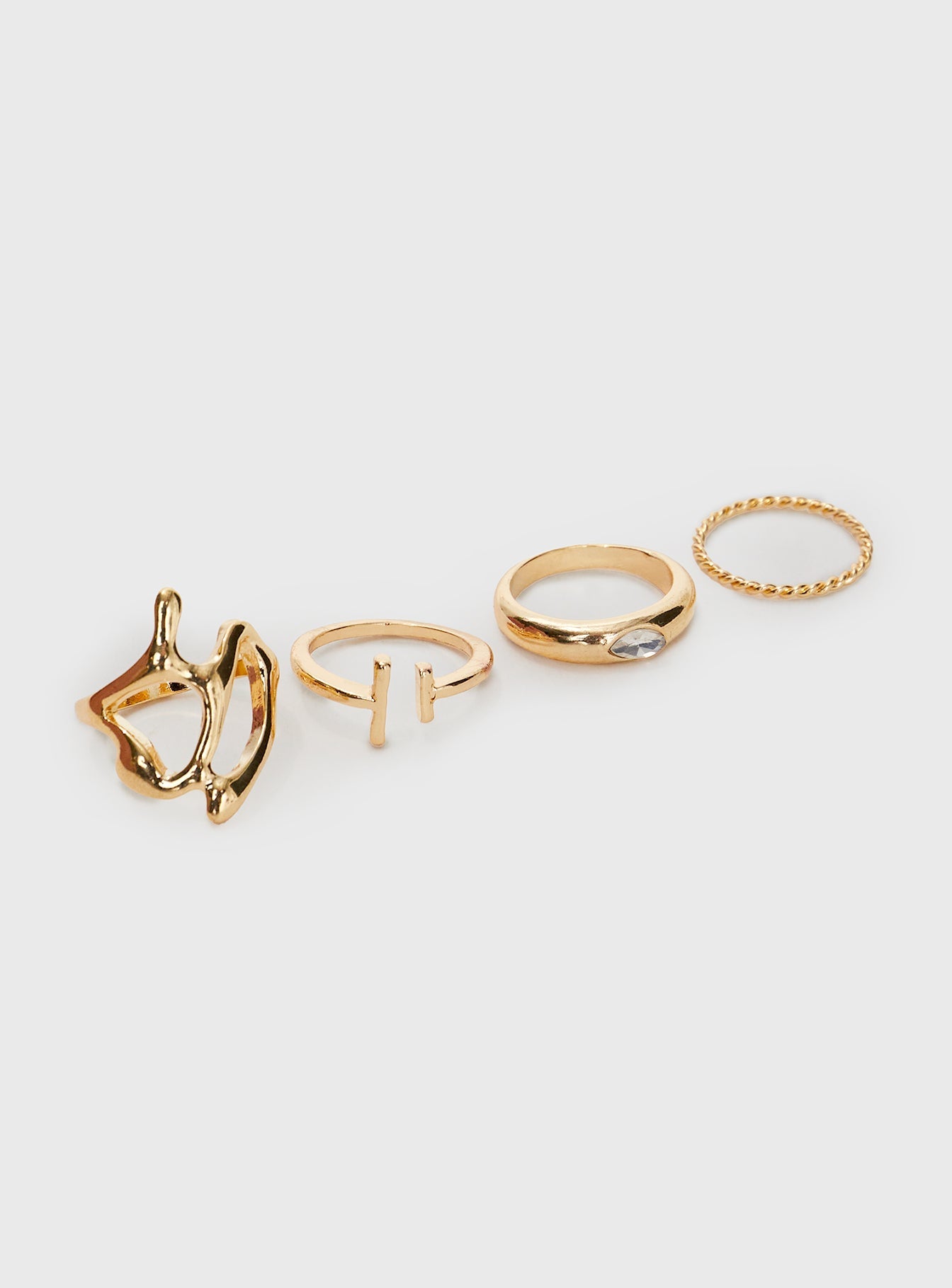 Better Together Ring Set Gold women's ring by Ellevoria