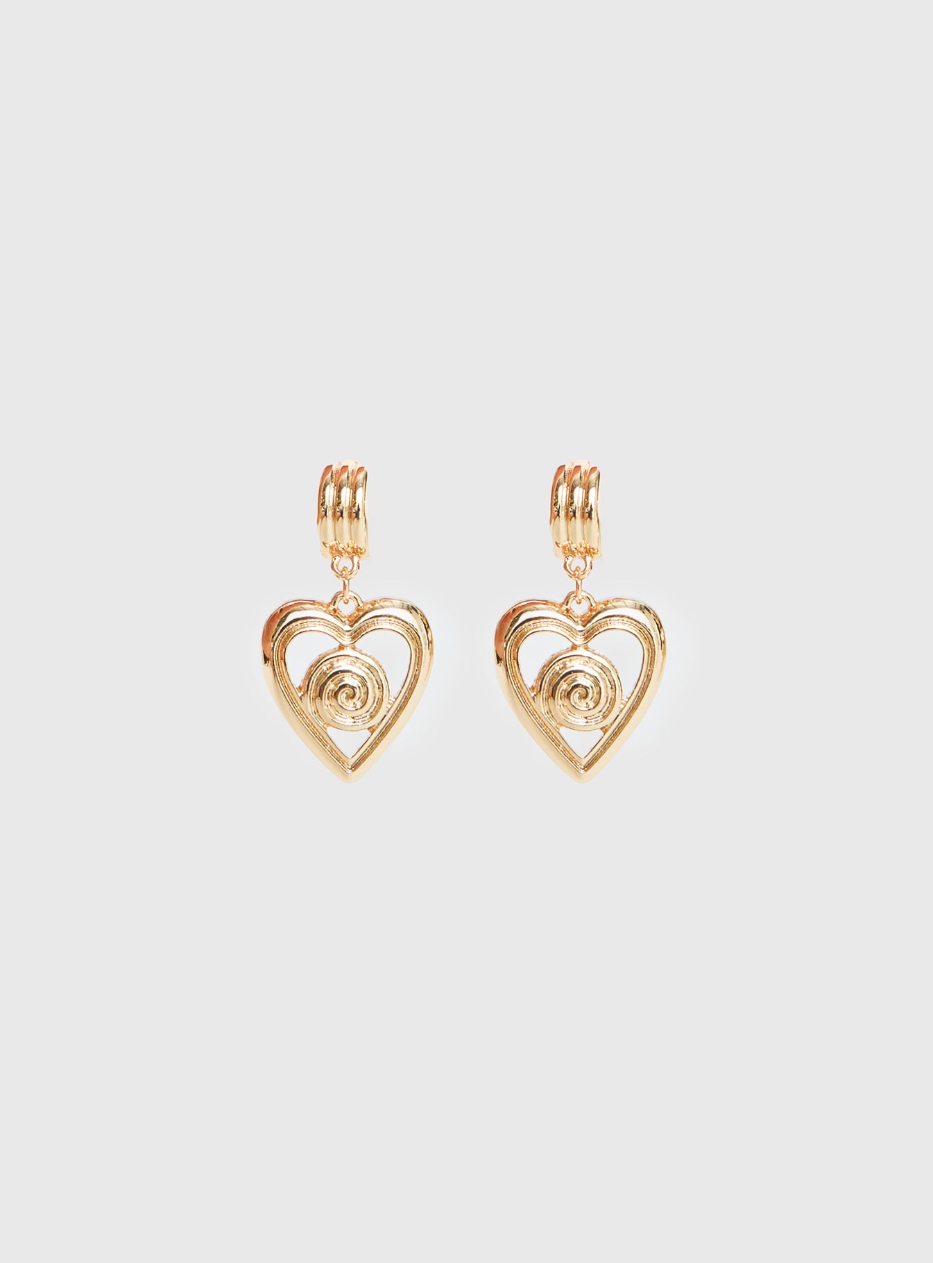 Giabella Heart Earrings Gold women's earrings by Ellevoria