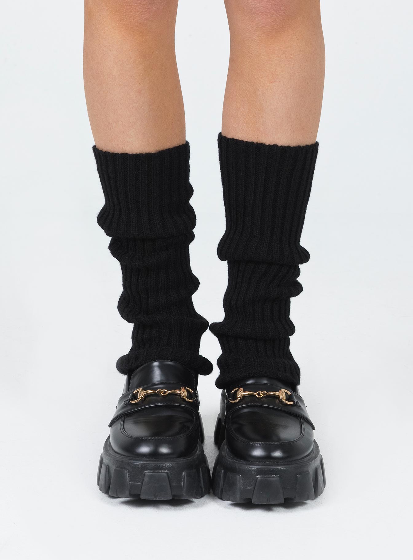 Thayer Legwarmers Black women's socks by Ellevoria