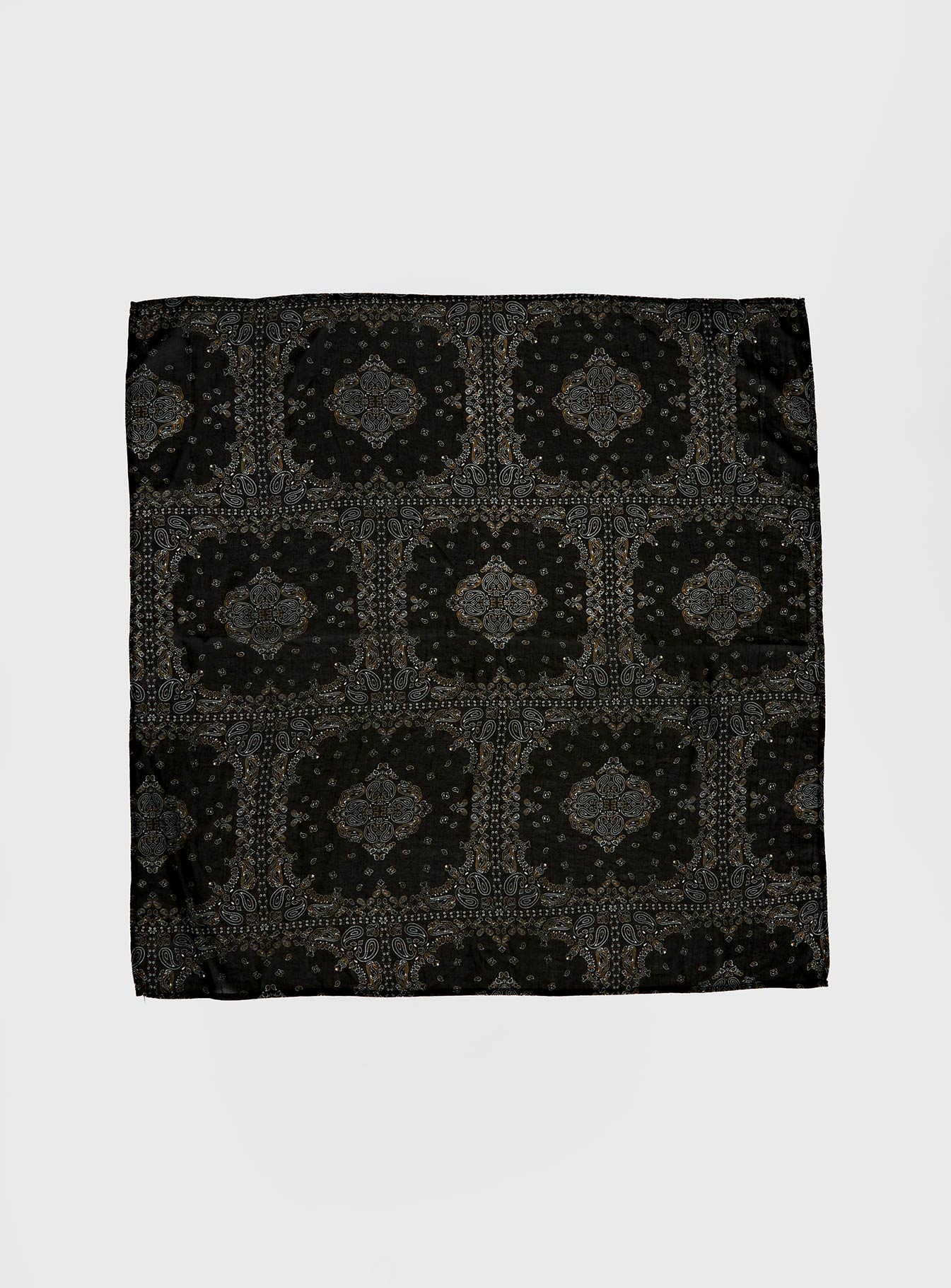Solara Scarf Black Paisley women's accessory by Ellevoria