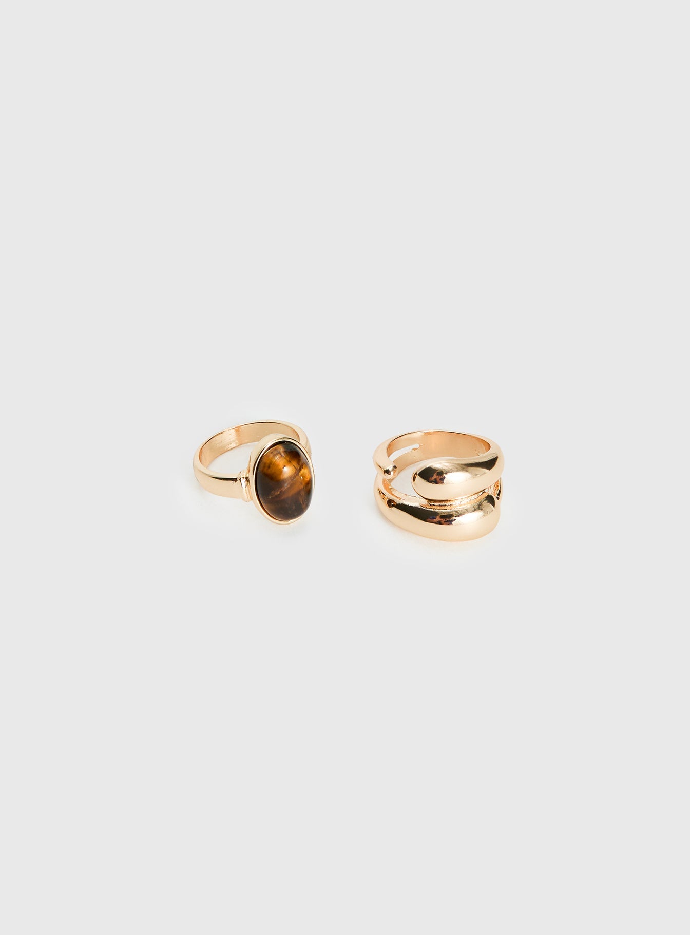 Zailah Ring Pack Gold women's ring by Ellevoria