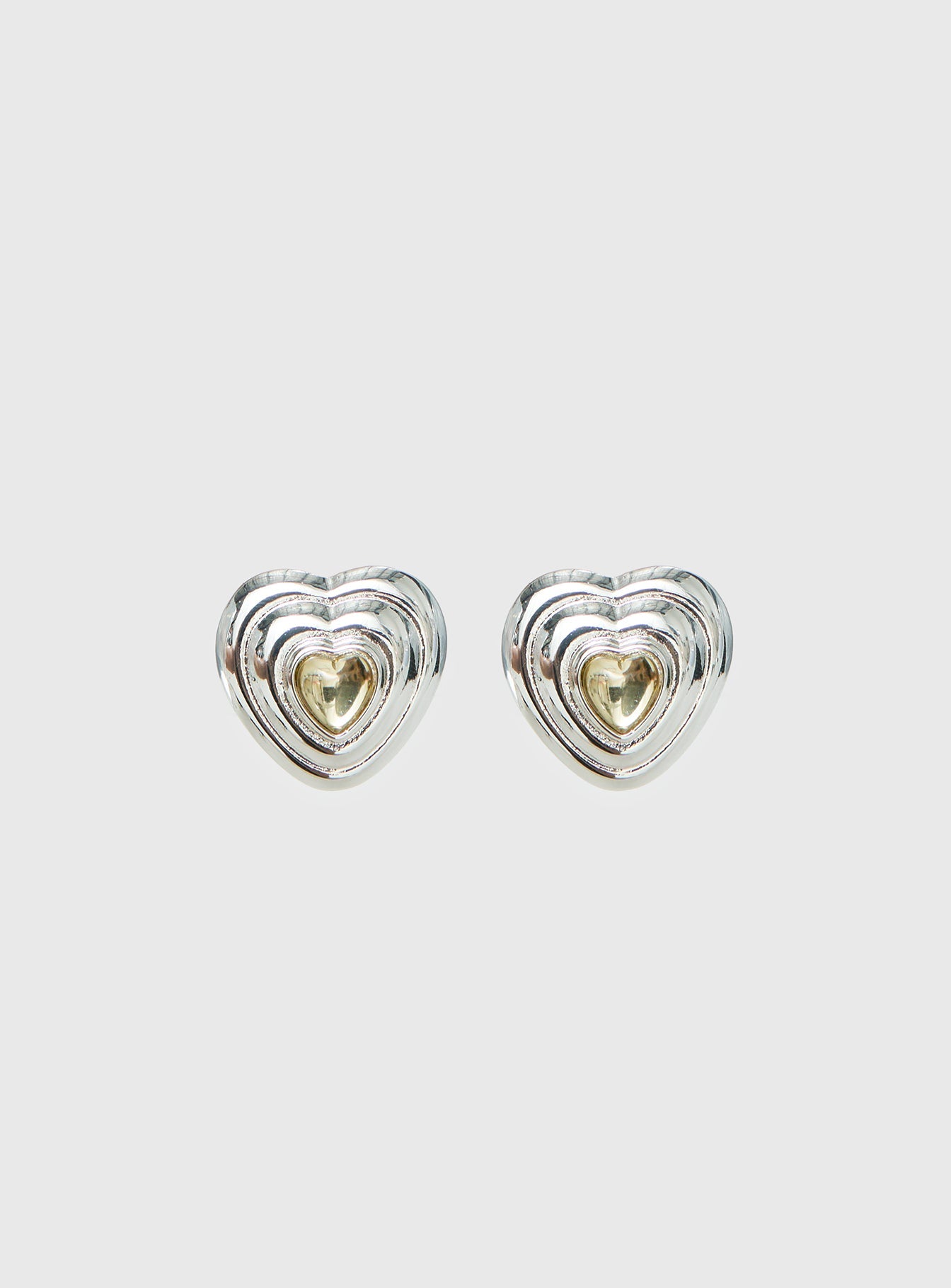 Missouri Stud Earrings Silver / Butter women's earrings by Ellevoria