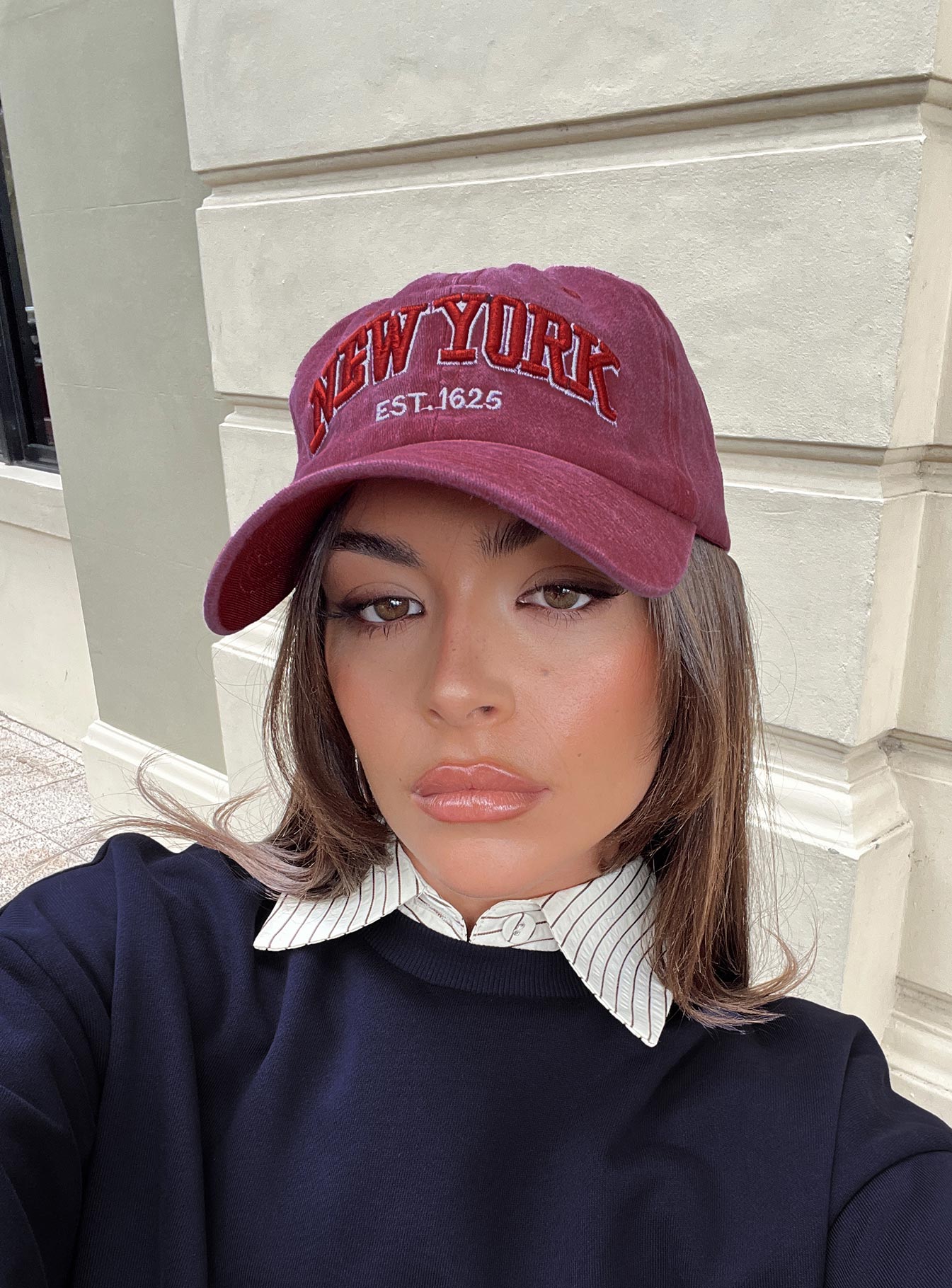 Normal Girl Hat Washed Red women's accessory by Ellevoria