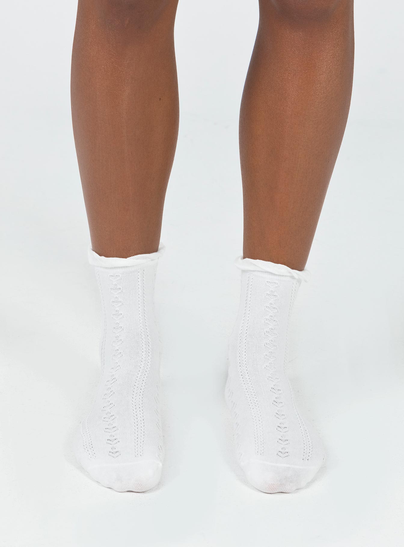 Rutherford Socks White women's socks by Ellevoria