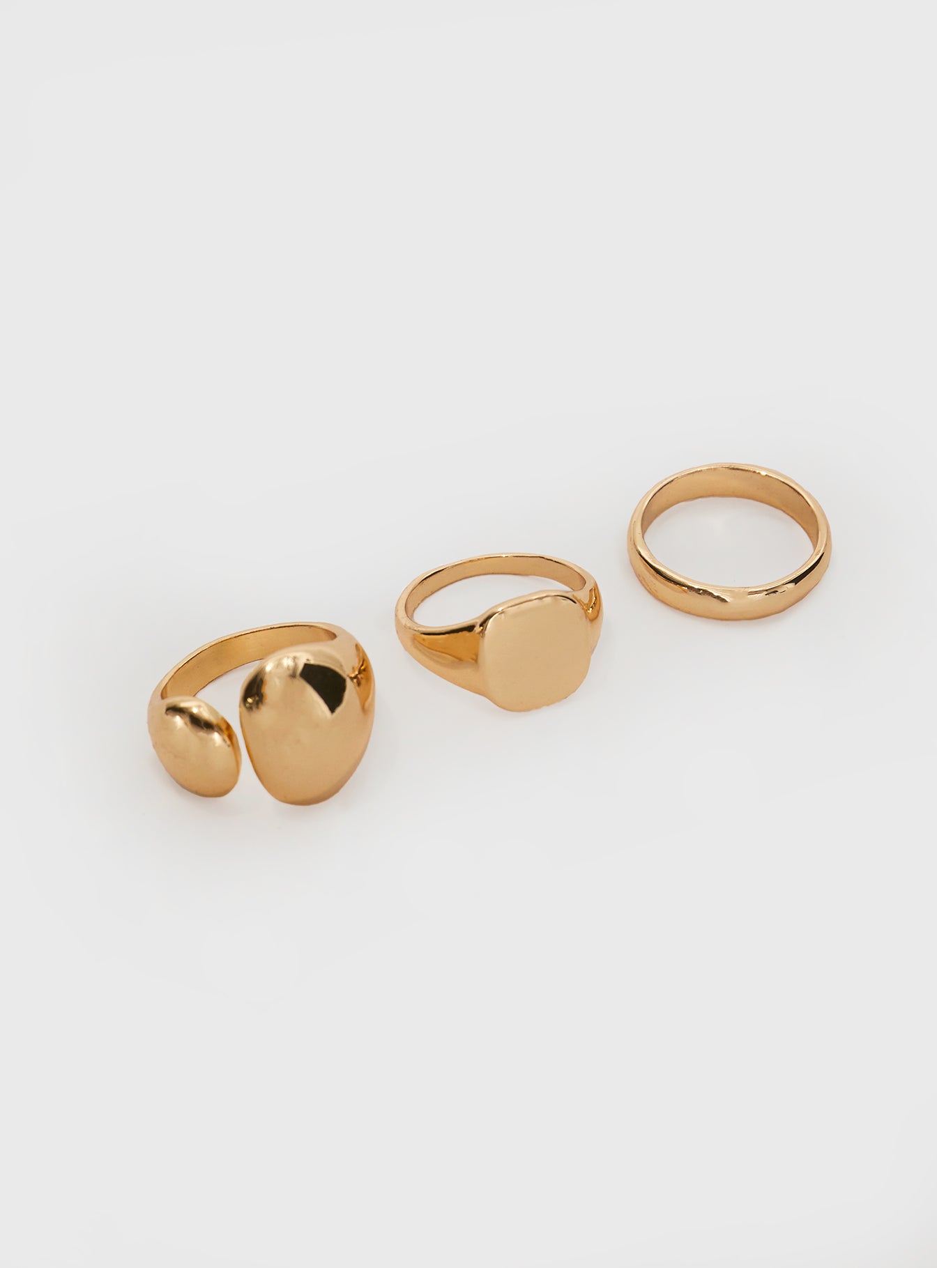 Santaigo Ring Pack Gold women's ring by Ellevoria