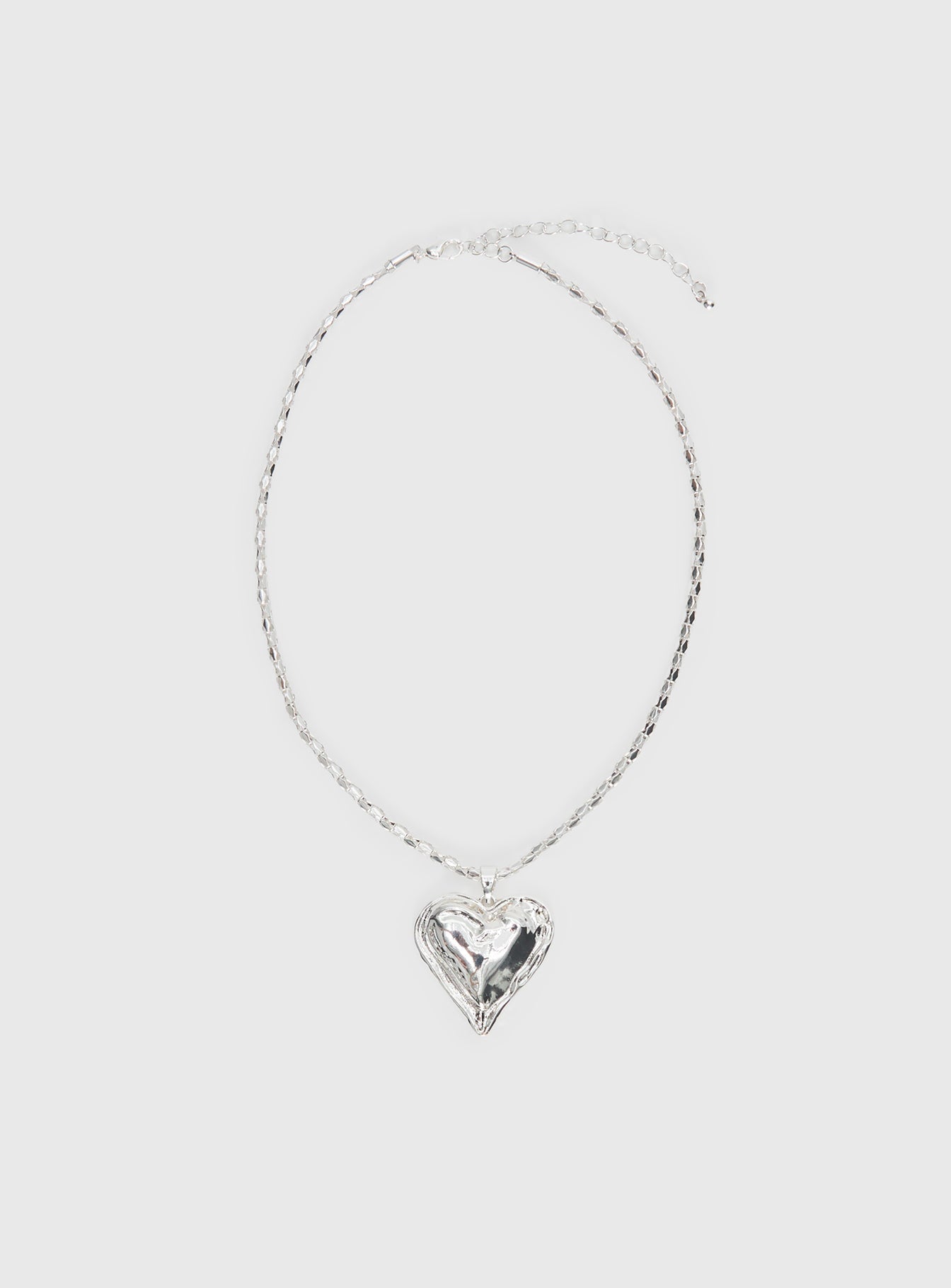 Fascinated Heart Pendant Necklace Silver women's necklace by Ellevoria