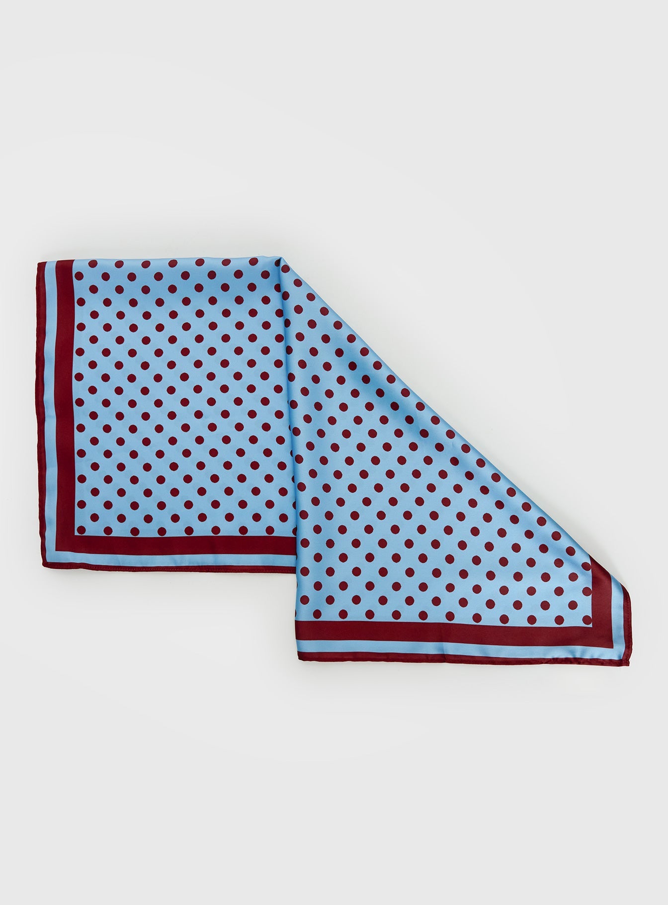 Hyacinthe Scarf Blue Polka women's hair accessory by Ellevoria