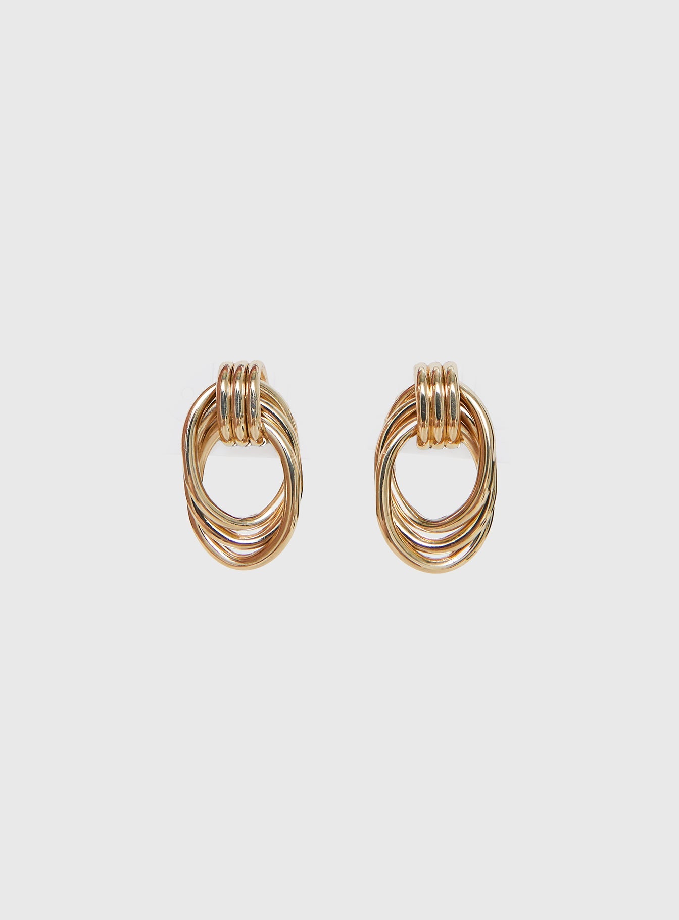 Big Star Linked Earrings Gold women's earrings by Ellevoria
