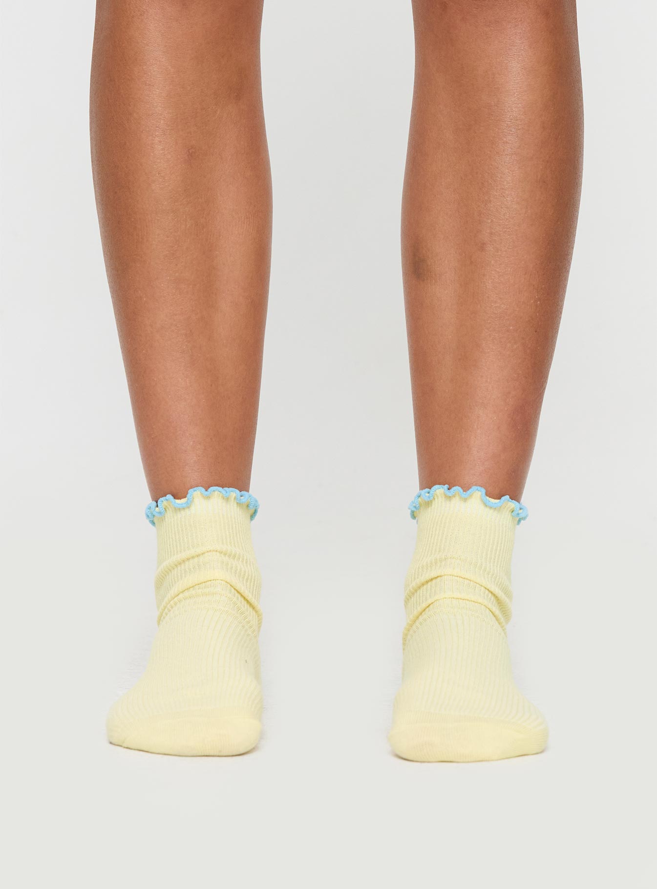 Lanter Socks Lemon / Blue women's socks by Ellevoria