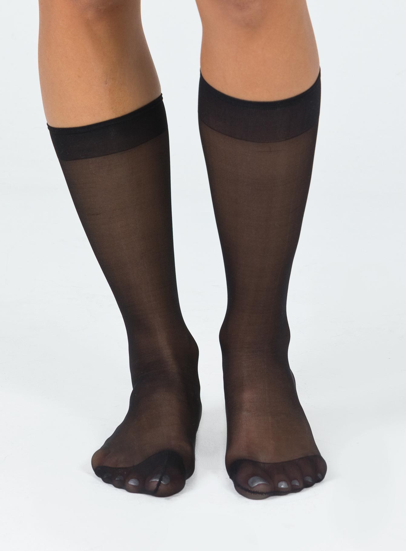 McClair Knee High Stocking Socks Black women's socks by Ellevoria