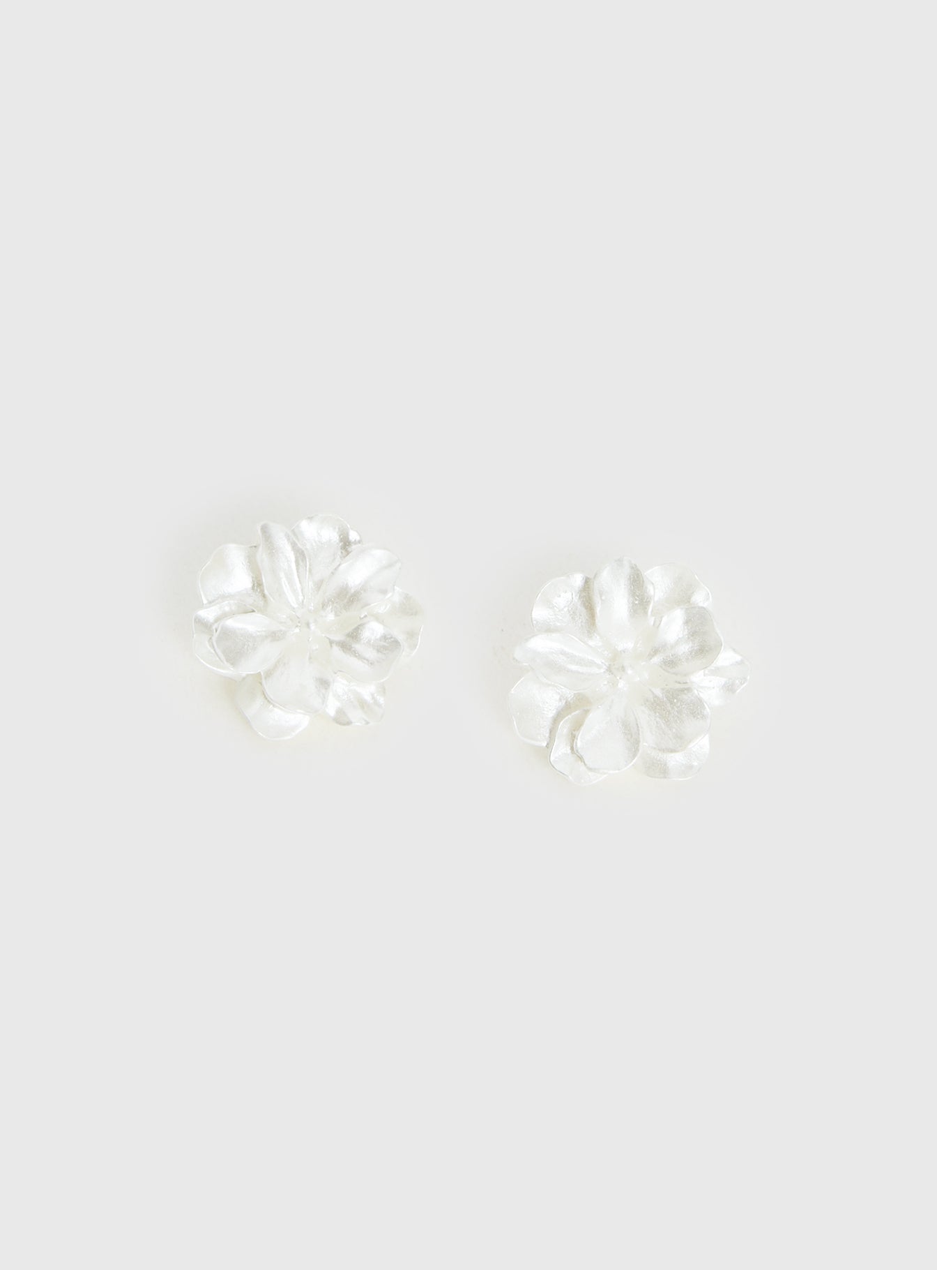 Livvy Floral Stud Earrings White women's earrings by Ellevoria