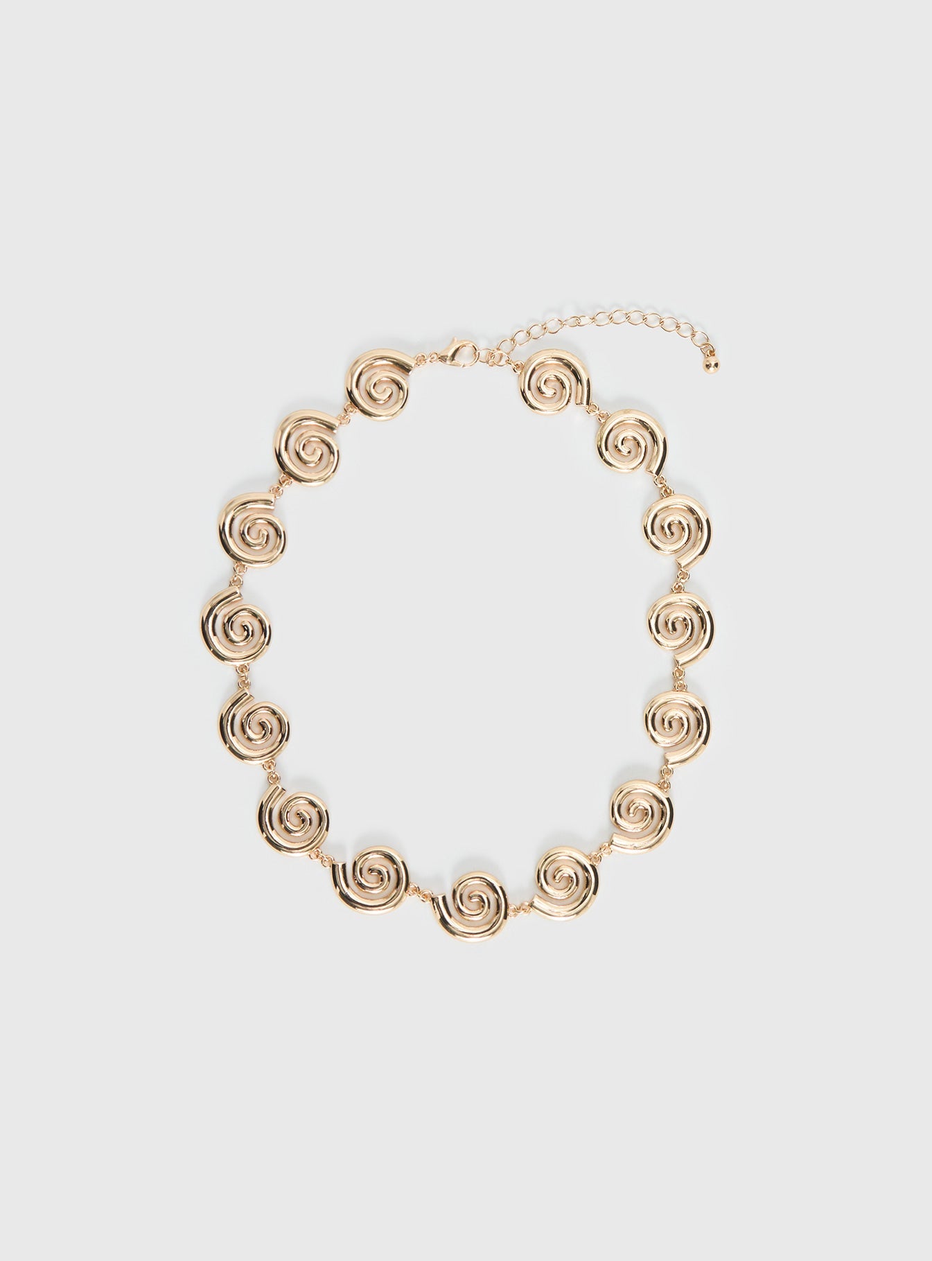 Olivah Spiral Necklace Gold women's necklace by Ellevoria