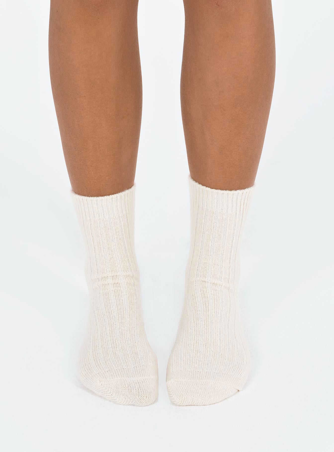 Janice Socks Beige women's socks by Ellevoria