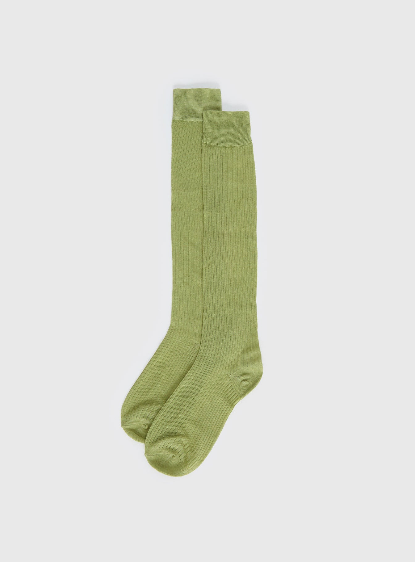 Zaydee Ribbed Socks Green women's socks by Ellevoria