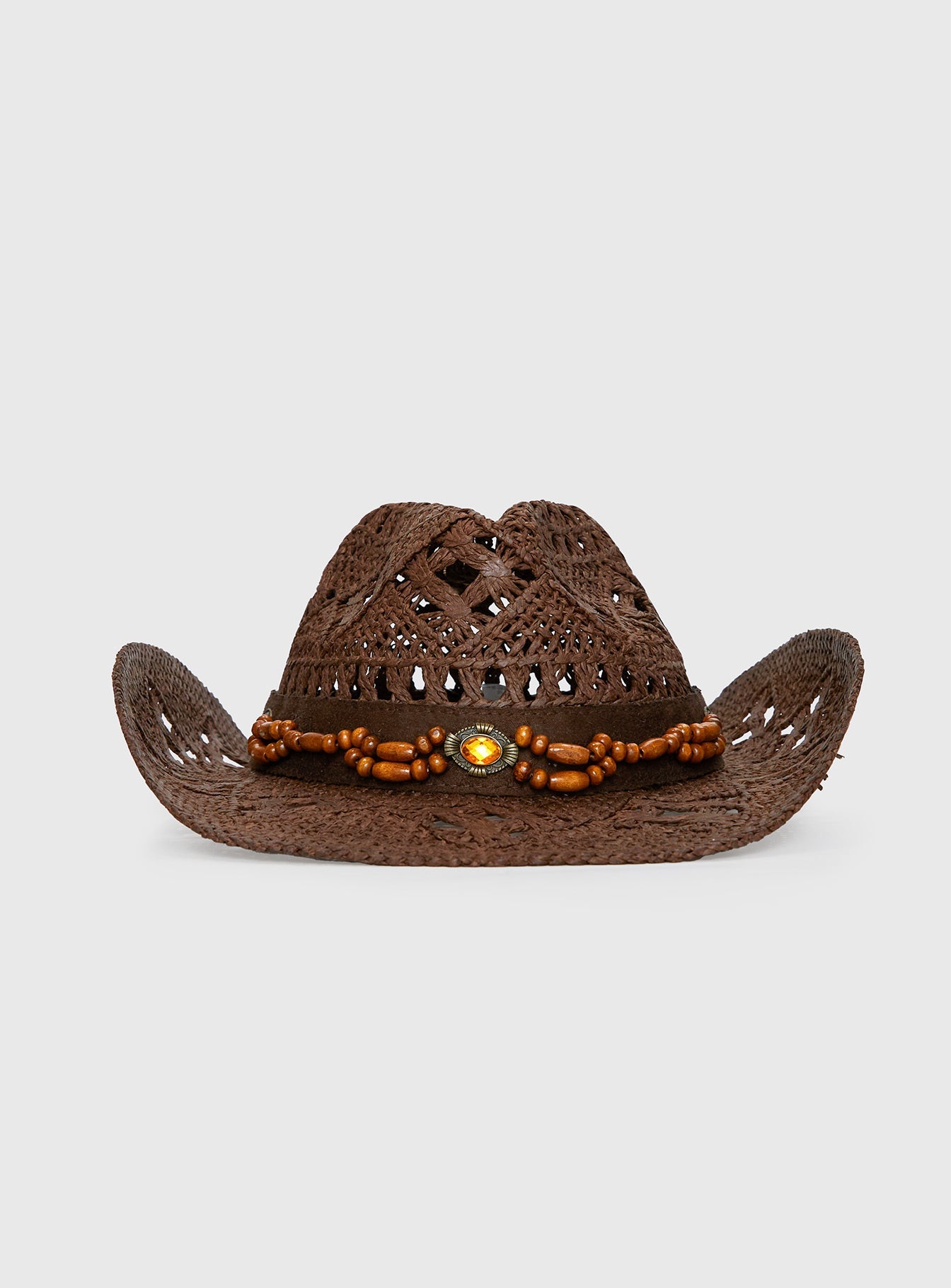 Hazie Cowboy Hat Dark Brown women's accessory by Ellevoria