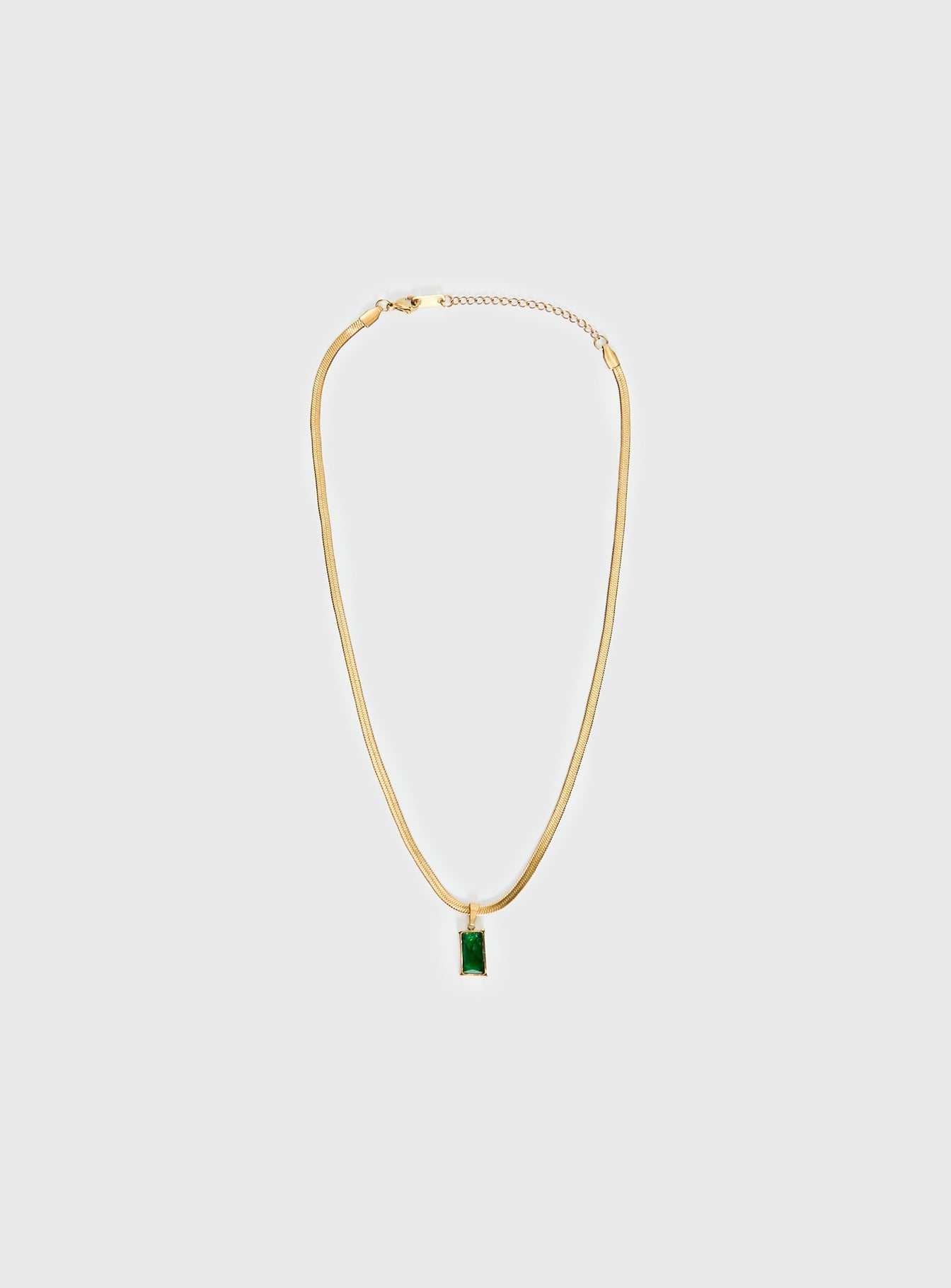 Seeley Snake Chain Pendant Necklace Gold women's necklace by Ellevoria