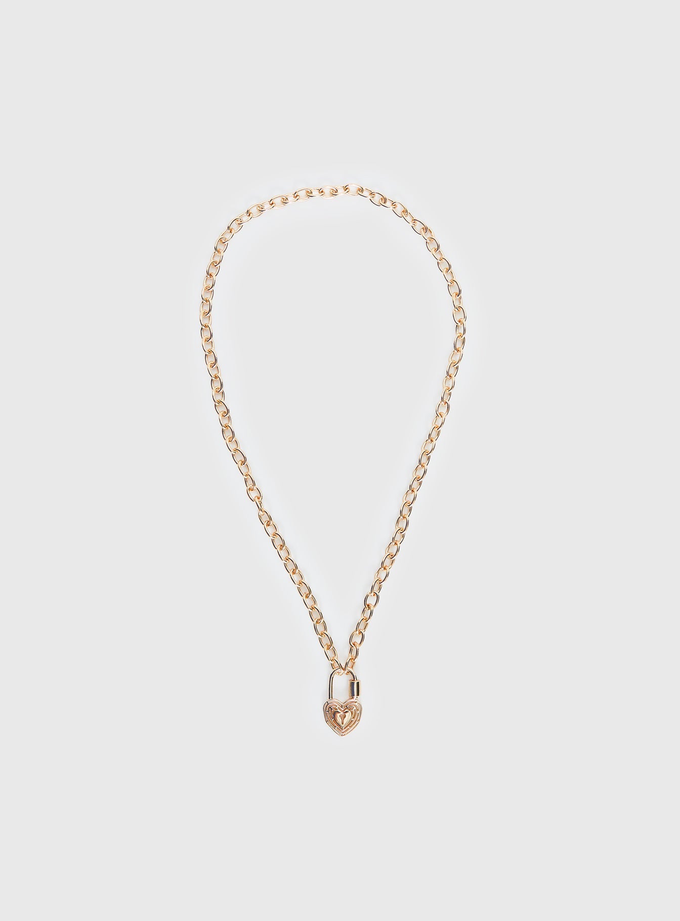 Sayge Lock Necklace Gold women's necklace by Ellevoria